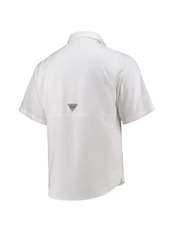 Мужская рубашка на пуговицах PFG White Dallas Cowboys Tamiami Omni-Shade Columbia — изображение 3 из 4