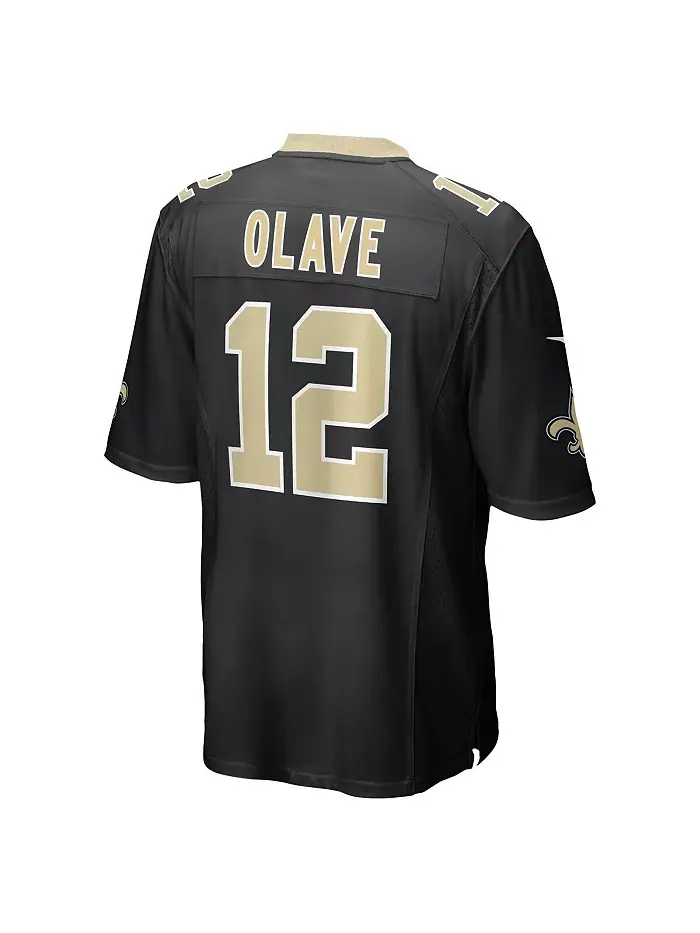 Мужская игровая футболка Chris Olave черного цвета New Orleans Saints Nike — изображение 2 из 3