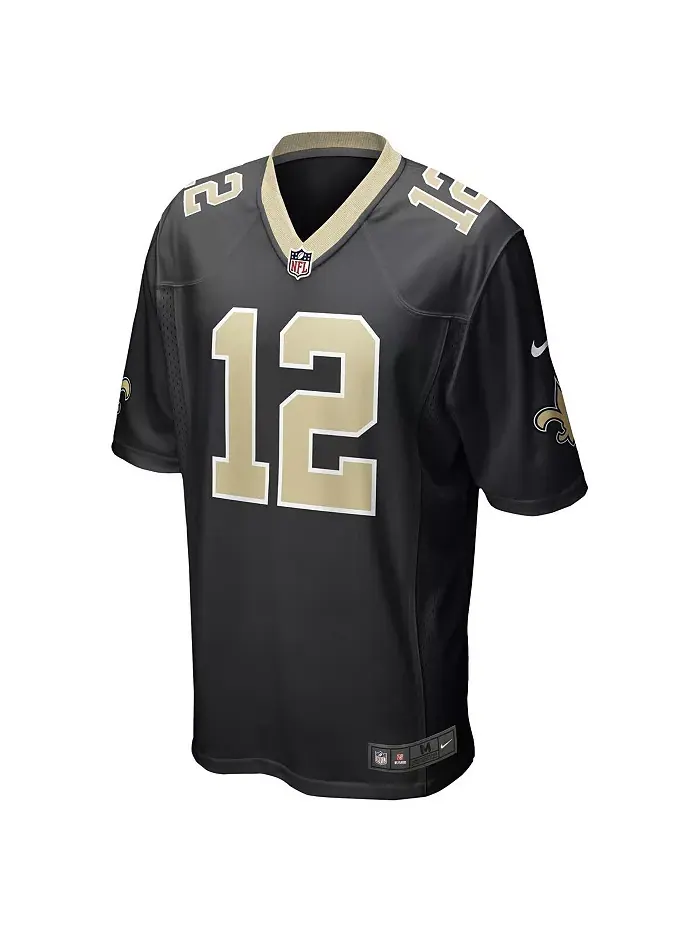 Мужская игровая футболка Chris Olave черного цвета New Orleans Saints Nike — изображение 3 из 3