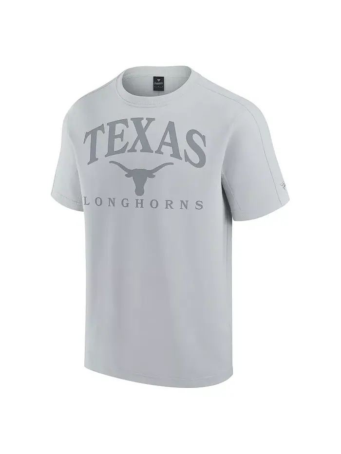 Мужская серая футболка Texas Longhorns Flex Tri-Blend Fanatics — изображение 2 из 3