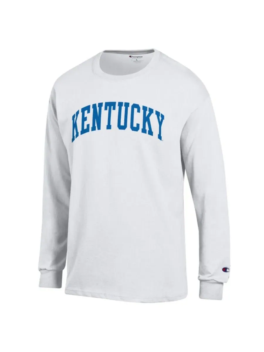 Футболка с длинным рукавом с принтом Kentucky Wildcats Basic Arch Champion — изображение 2 из 3, белый