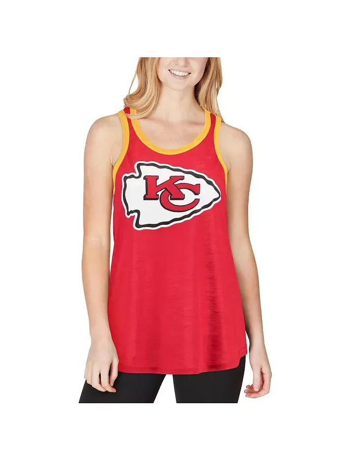 Женская красная майка Kansas City Chiefs Tater G-III 4Her by Carl Banks — изображение 4 из 4