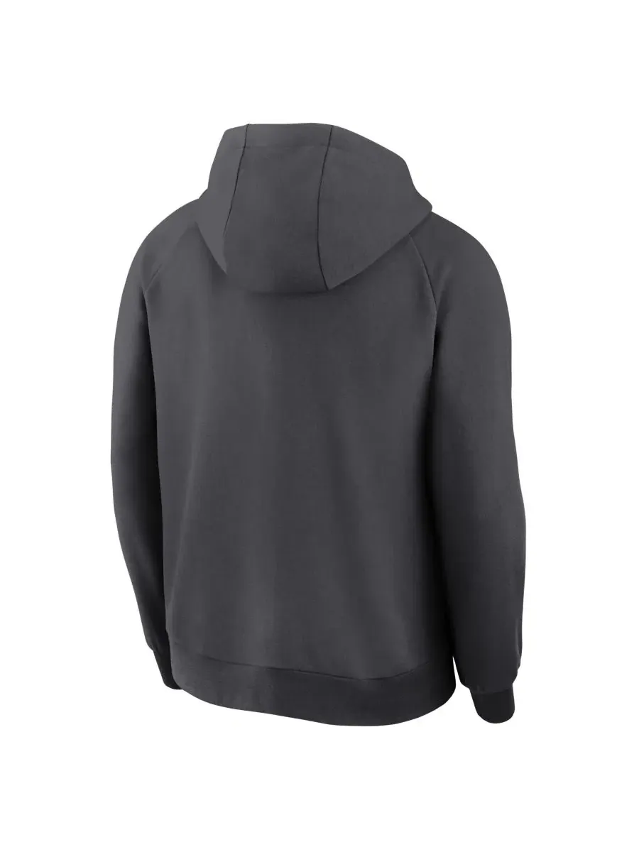 Толстовка на молнии с регланом и капюшоном Dri-FIT Philadelphia Phillies Nike — изображение 3 из 5, серый