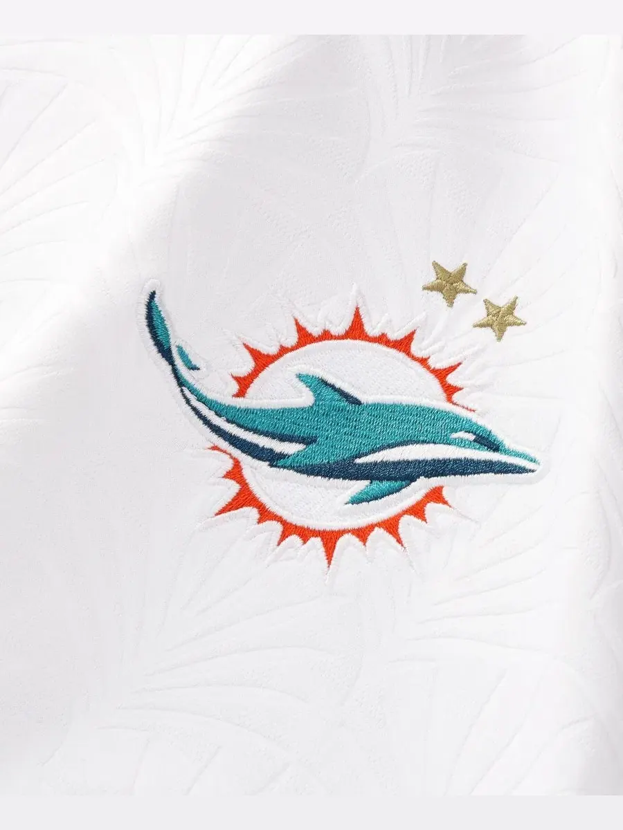 Футболка с V-образным вырезом Miami Dolphins Football x Football Fanatics — изображение 3 из 5, белый