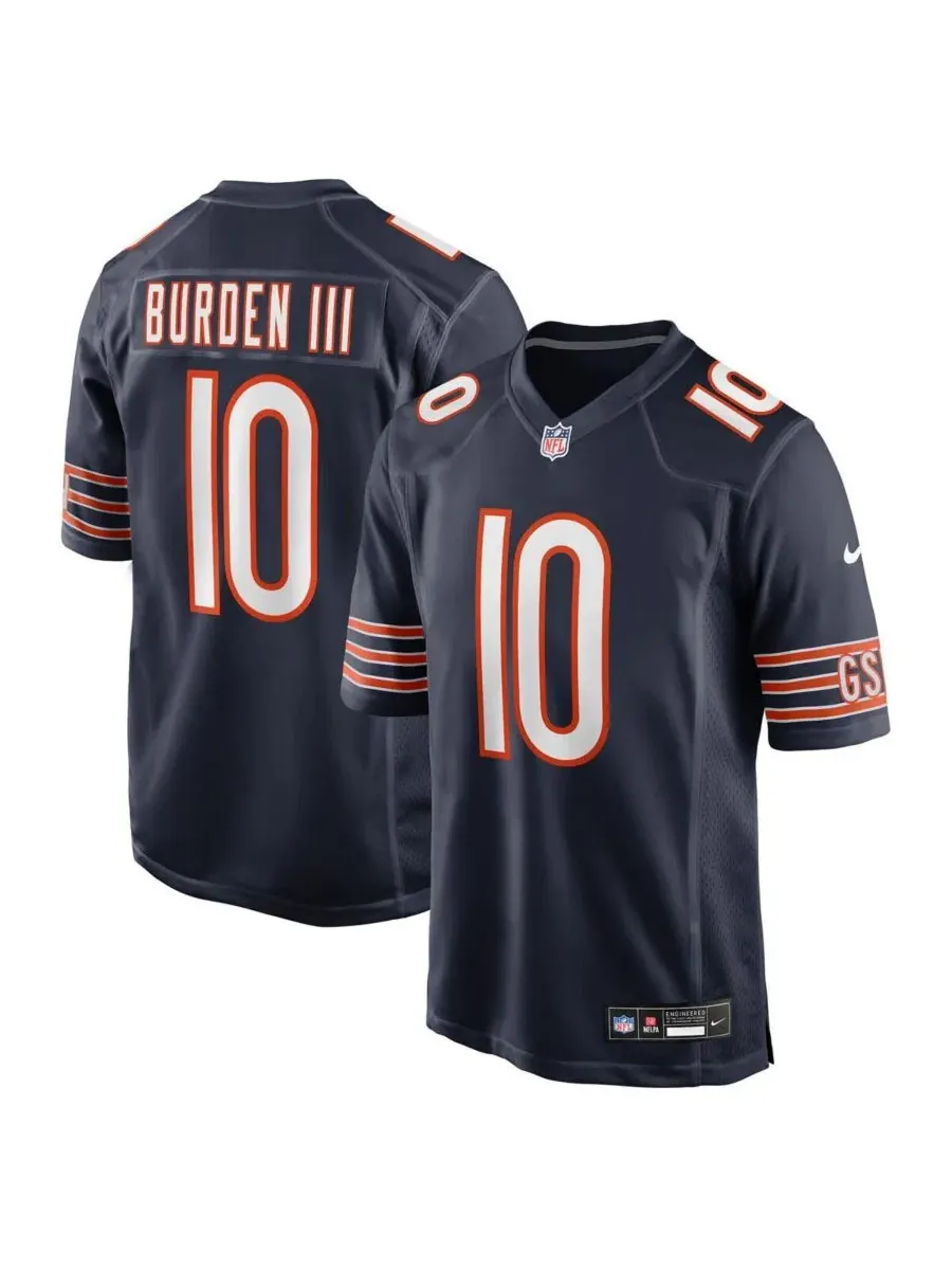 Игровая футболка Nike Luther Burden III Navy Chicago Bears Team Game Jersey — изображение 1 из 3, темно-синий