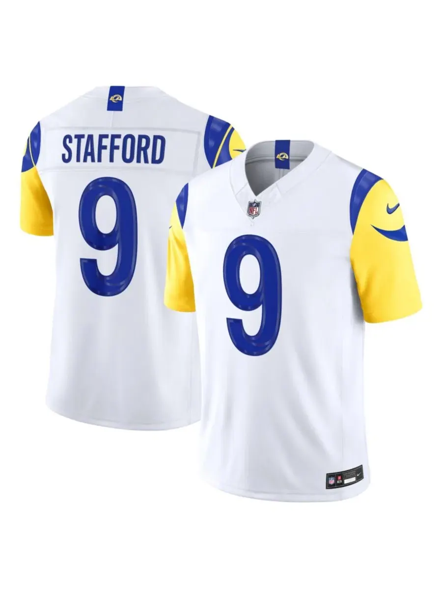 Футболка с длинным рукавом Matthew Stafford Vapor F.U.S.E. Stitched Limited Nike — изображение 1 из 8, белый