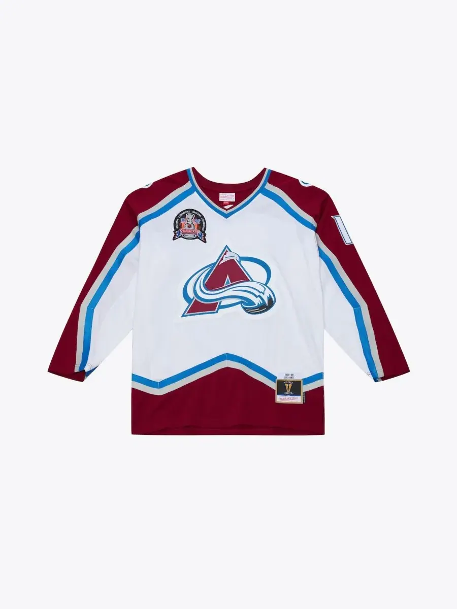Хоккейный джерси с длинным рукавом Joe Sakic 1995 Power Play Mitchell & Ness — изображение 1 из 5, белый