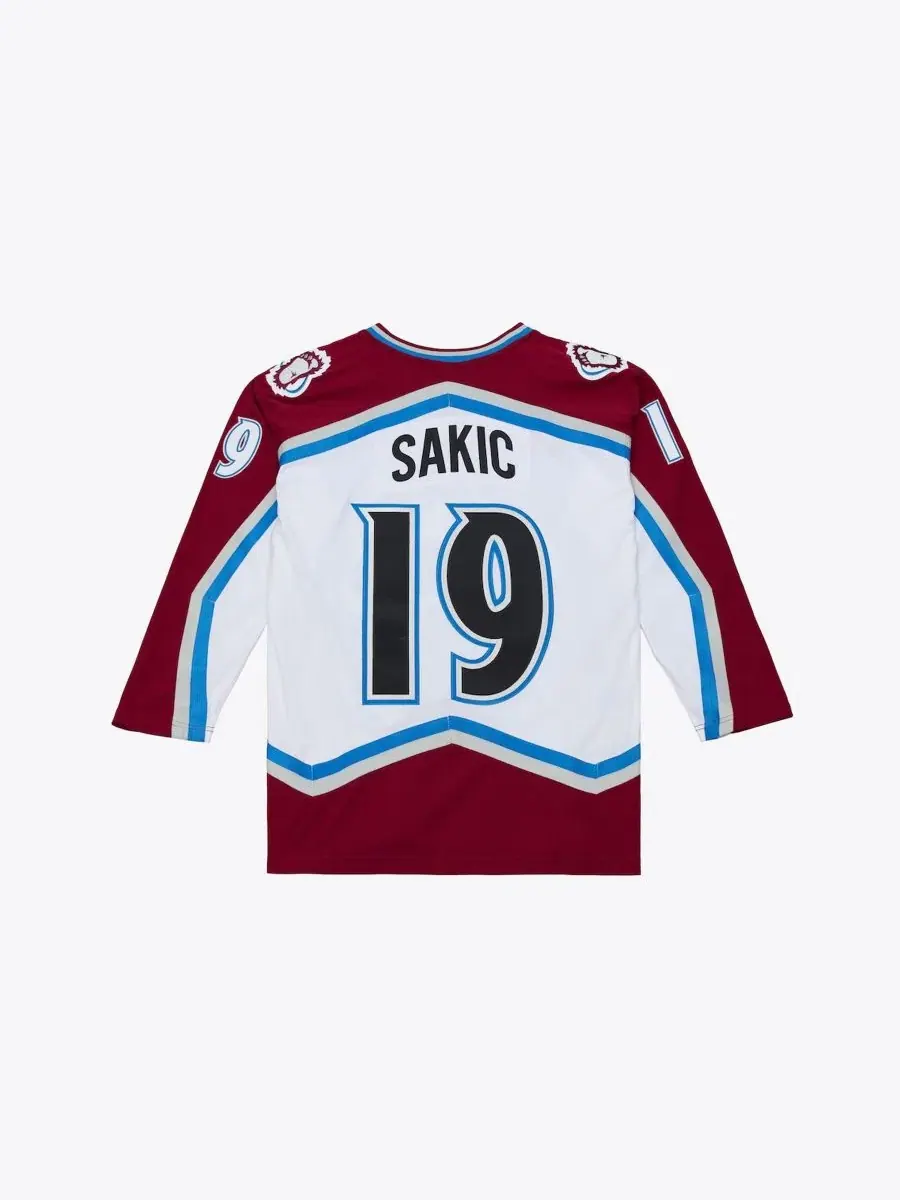 Хоккейный джерси с длинным рукавом Joe Sakic 1995 Power Play Mitchell & Ness — изображение 2 из 5, белый