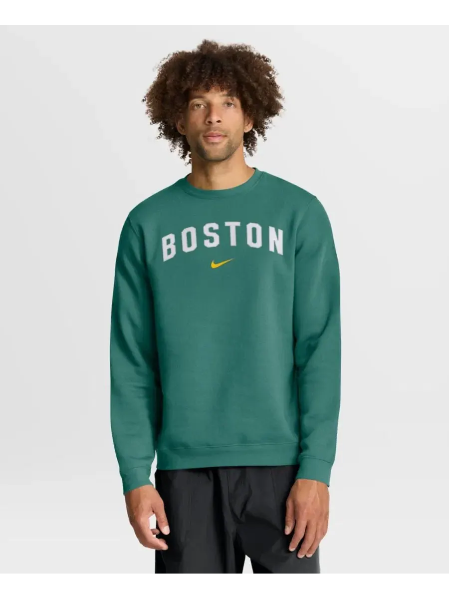 Свитшот мужской с длинным рукавом City Connect Club Nike — изображение 1 из 5, зеленый