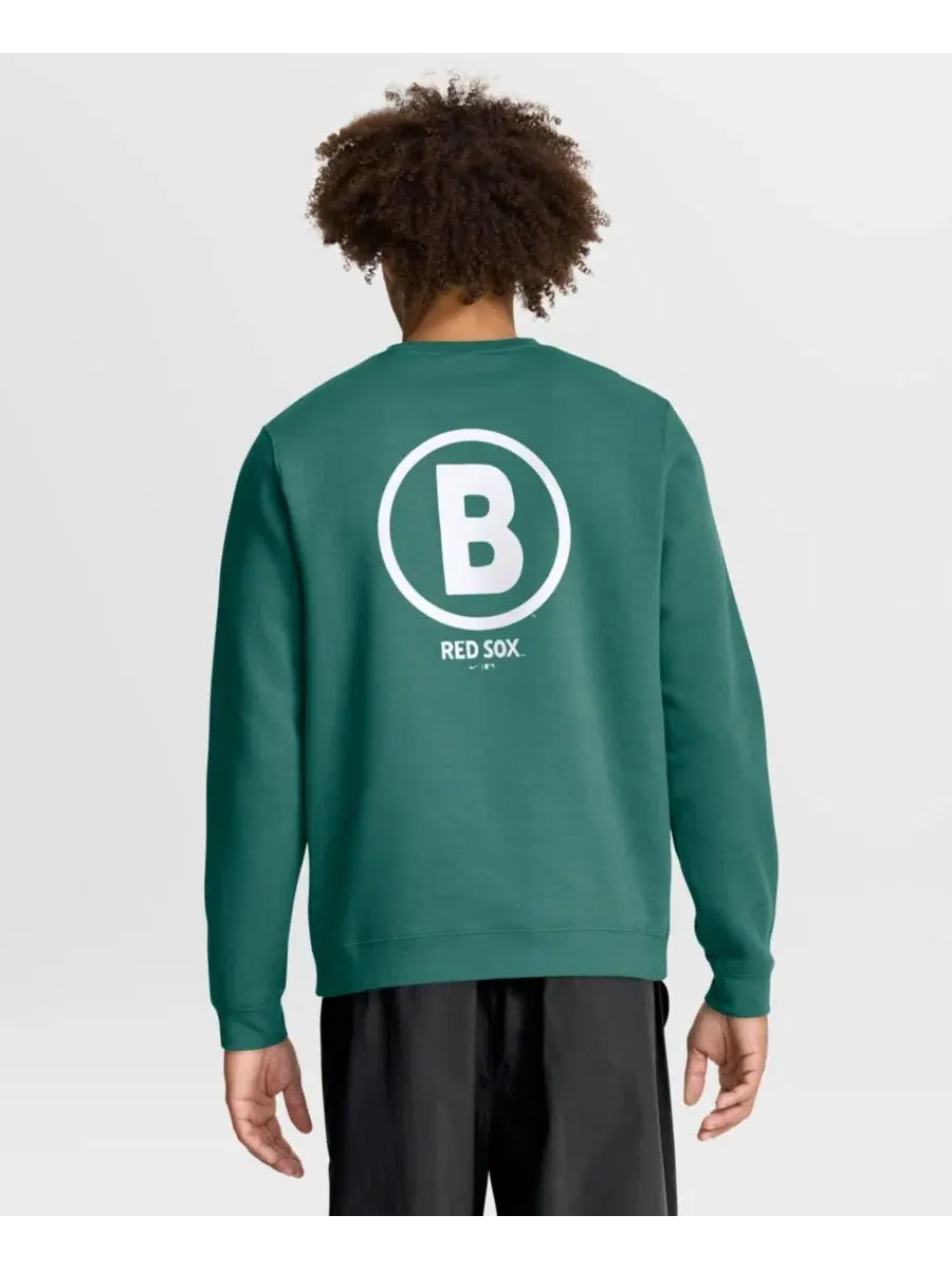 Свитшот мужской с длинным рукавом City Connect Club Nike — изображение 4 из 5, зеленый