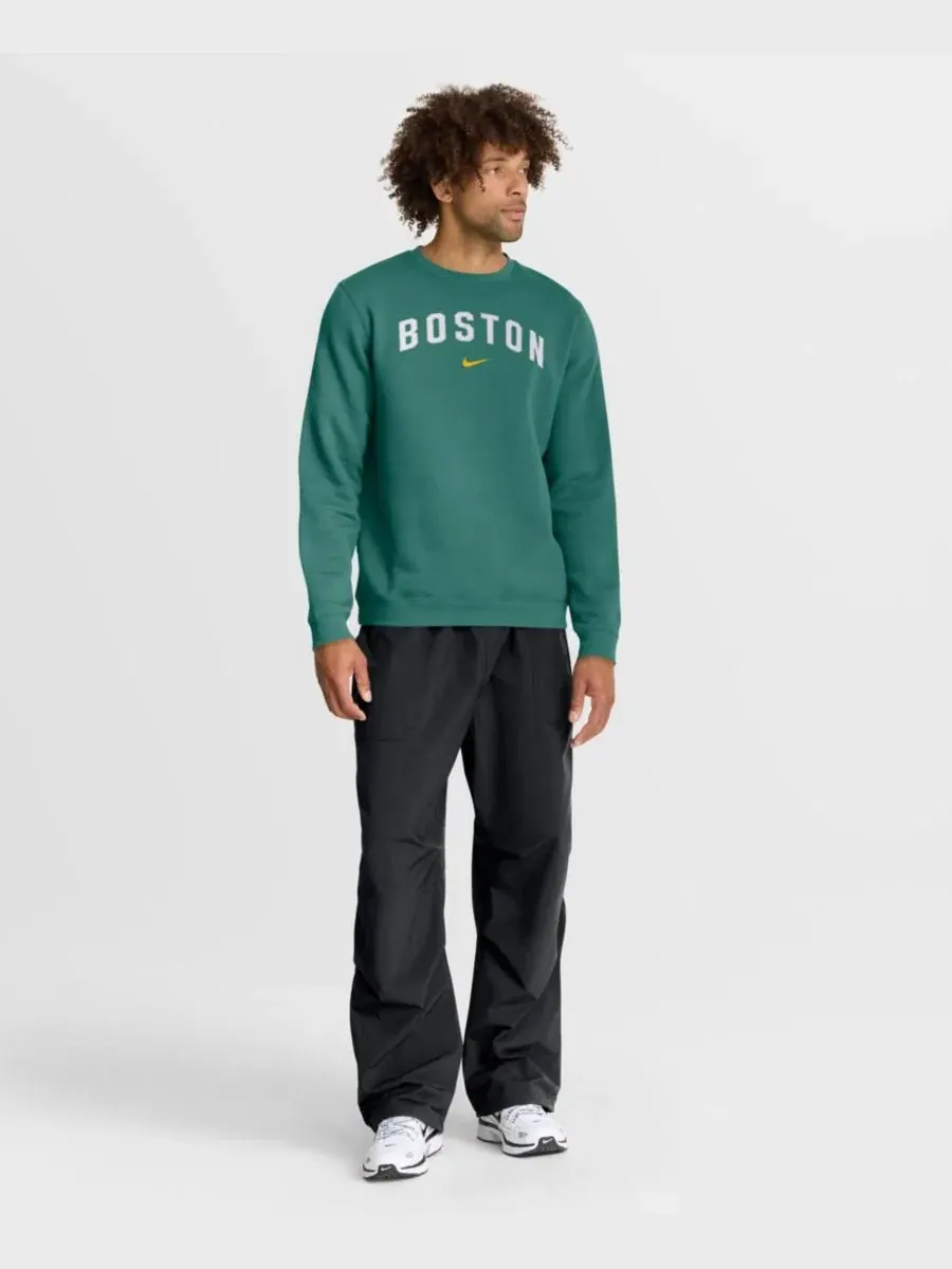 Свитшот мужской с длинным рукавом City Connect Club Nike — изображение 5 из 5, зеленый