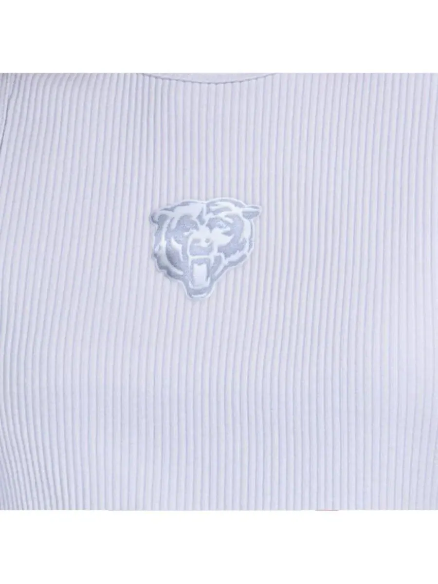 Топ-кроп с вышитым логотипом Chicago Bears, Slim Fit Starter — изображение 2 из 3, светлый синий