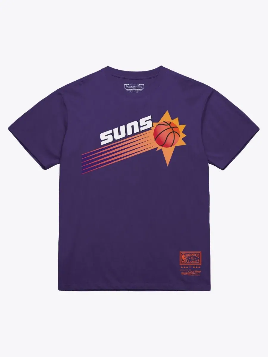 Футболка с принтом Hardwood Classics Arch Mitchell & Ness — изображение 1 из 2, фиолетовый