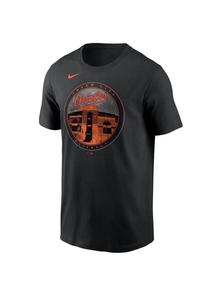 Футболка с коротким рукавом Baltimore Orioles Local Black Nike — изображение 3 из 3, черный