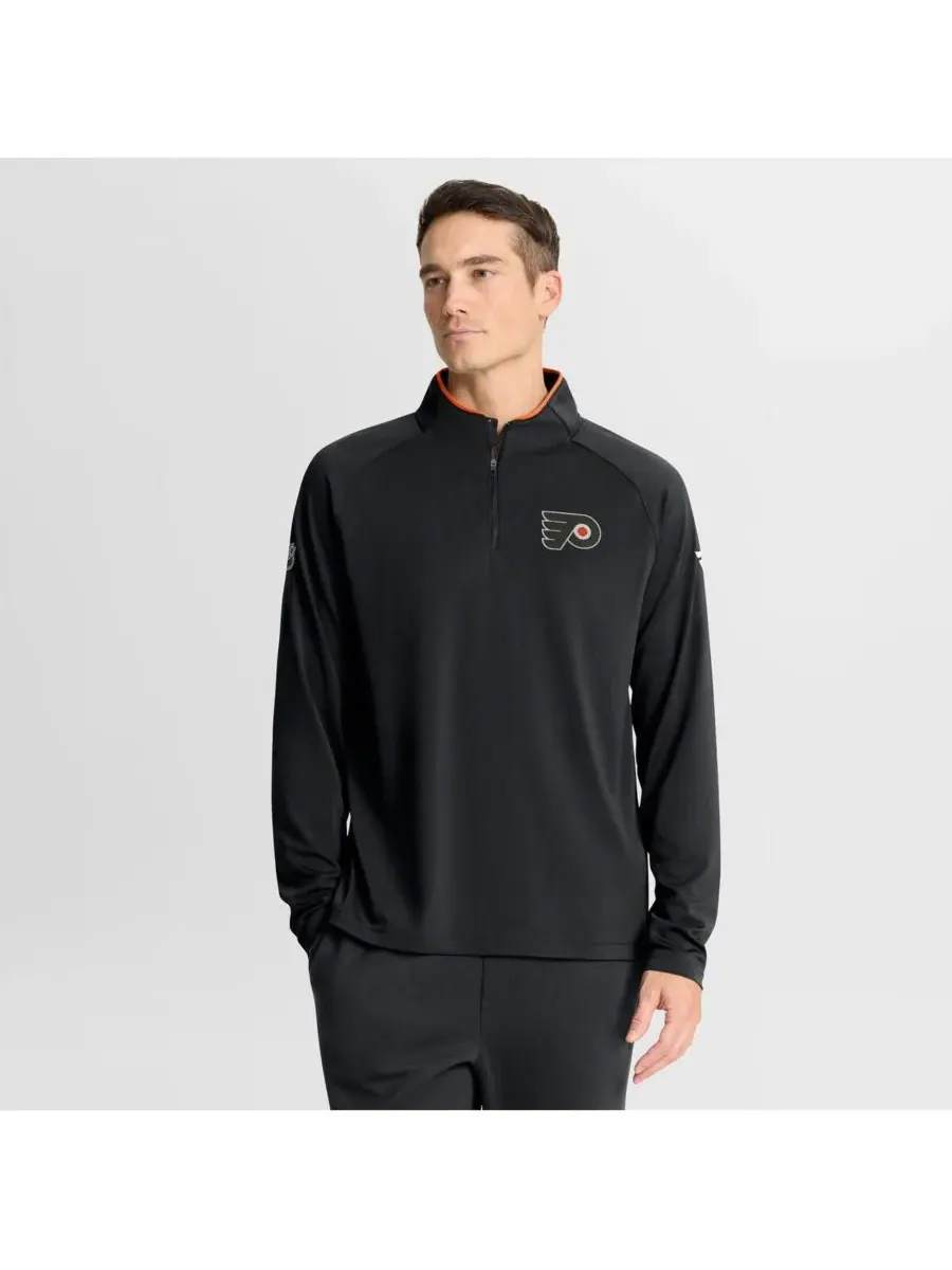 Fanatics Мужская черная толстовка с капюшоном на молнии Philadelphia Flyers Authentic Pro Rink — изображение 1 из 3, черный