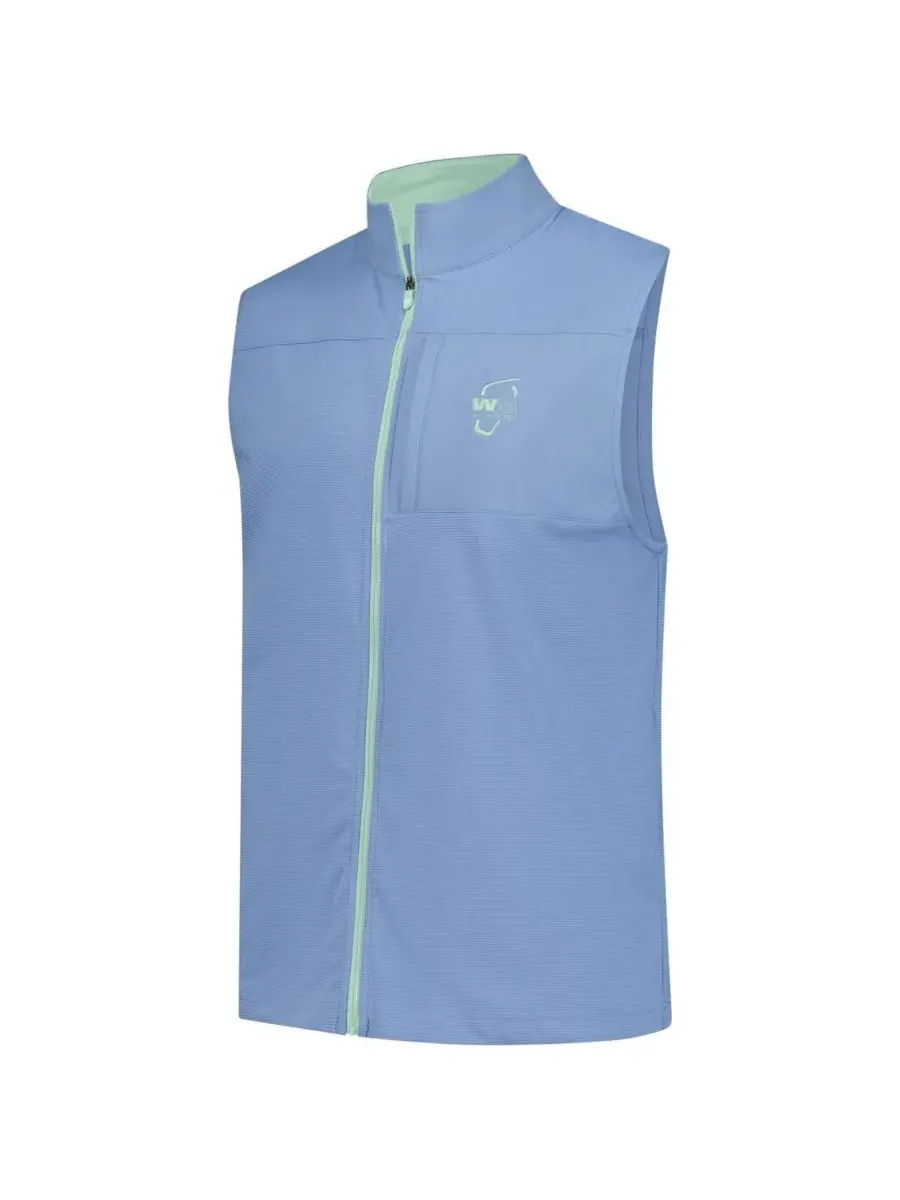 FootJoy Мужской синий вязаный жилет WM Phoenix Open Ottoman на молнии — изображение 2 из 3