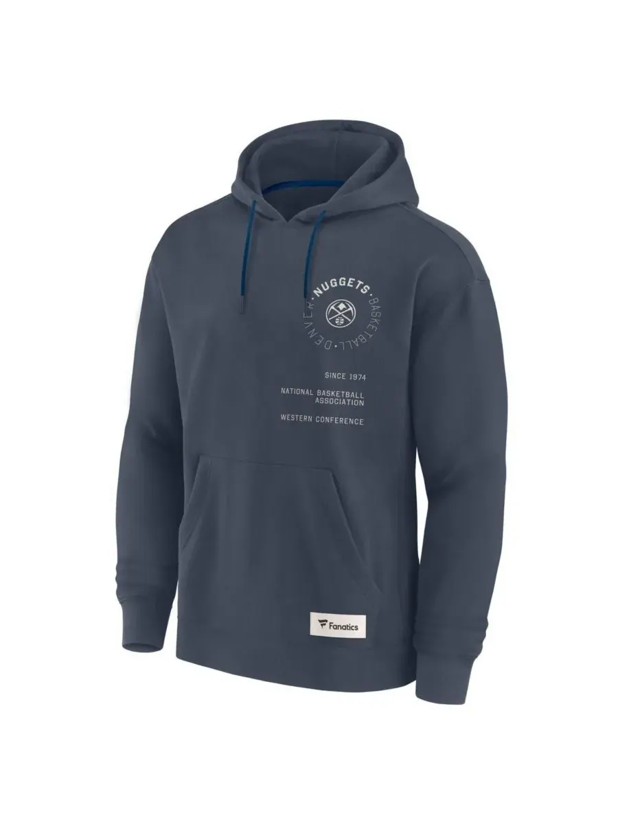 Fanatics Мужская синяя толстовка Denver Nuggets Future Ground Info Elements Premium Pullover Hoodie — изображение 3 из 3