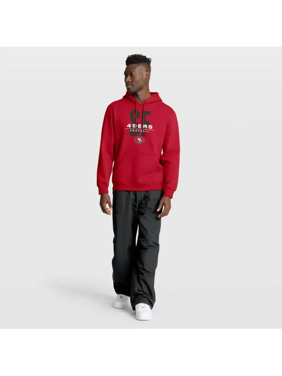 Мужская алая толстовка с капюшоном San Francisco 49ers Right Tackle Legacy Fanatics — изображение 3 из 5, алый