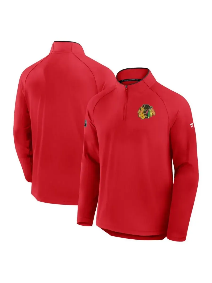 Fanatics Мужская красная толстовка с капюшоном Chicago Blackhawks Authentic Pro Rink Training — изображение 1 из 3, красный