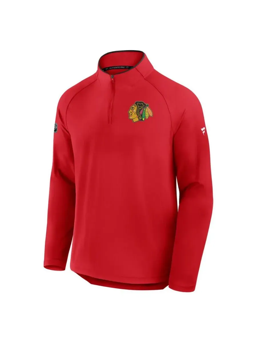 Fanatics Мужская красная толстовка с капюшоном Chicago Blackhawks Authentic Pro Rink Training — изображение 3 из 3, красный