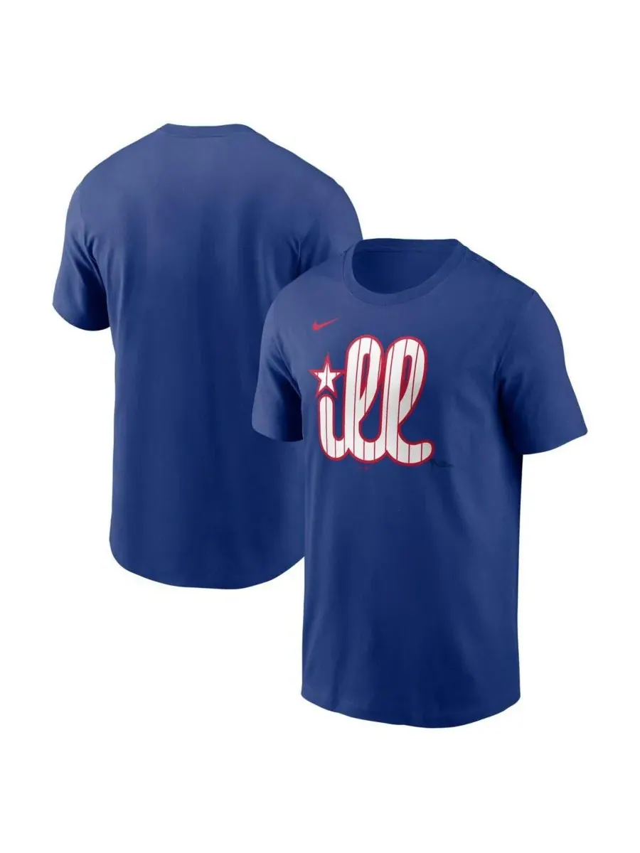 Мужская футболка Royal Philadelphia Phillies с надписью "Local Hometown" Nike — изображение 1 из 3, королевский
