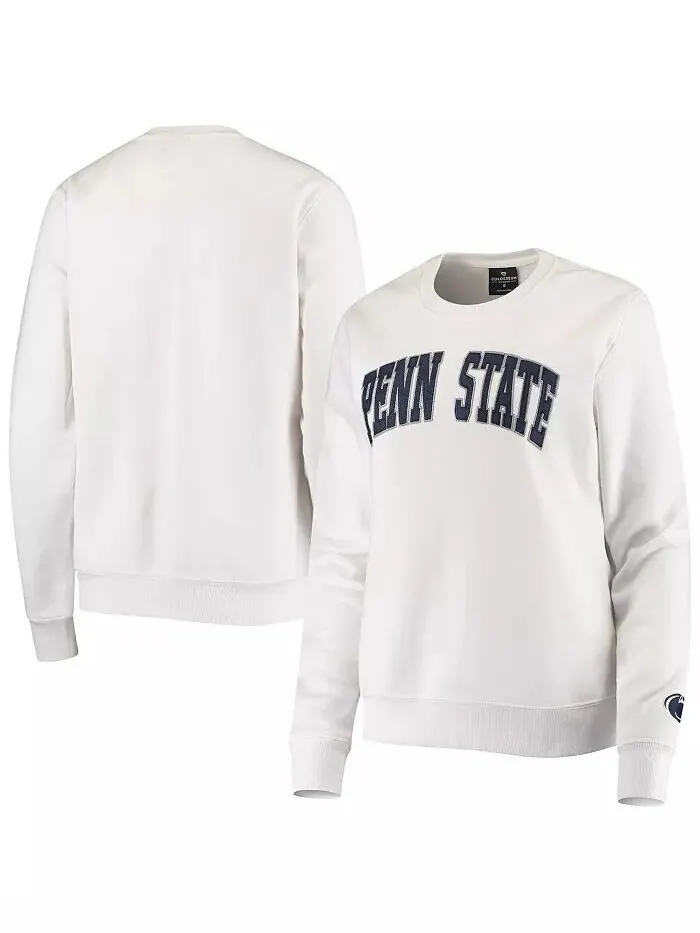 Белый женский пуловер Penn State Nittany Lions Campanile свитшот Colosseum — изображение 1 из 3