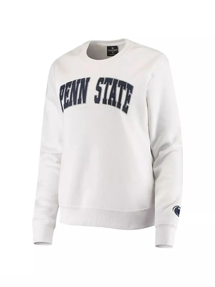 Белый женский пуловер Penn State Nittany Lions Campanile свитшот Colosseum — изображение 2 из 3