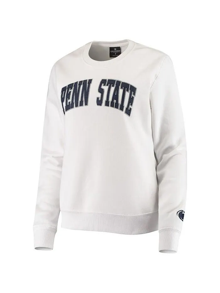 Белый женский пуловер-свитшот Penn State Nittany Lions Campanile Colosseum — изображение 2 из 3