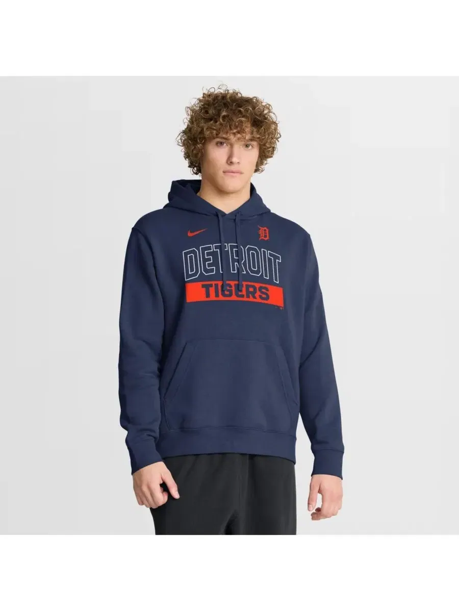 Мужская темно-синяя толстовка Detroit Tigers Primetime Club Nike — изображение 1 из 4, темно-синий