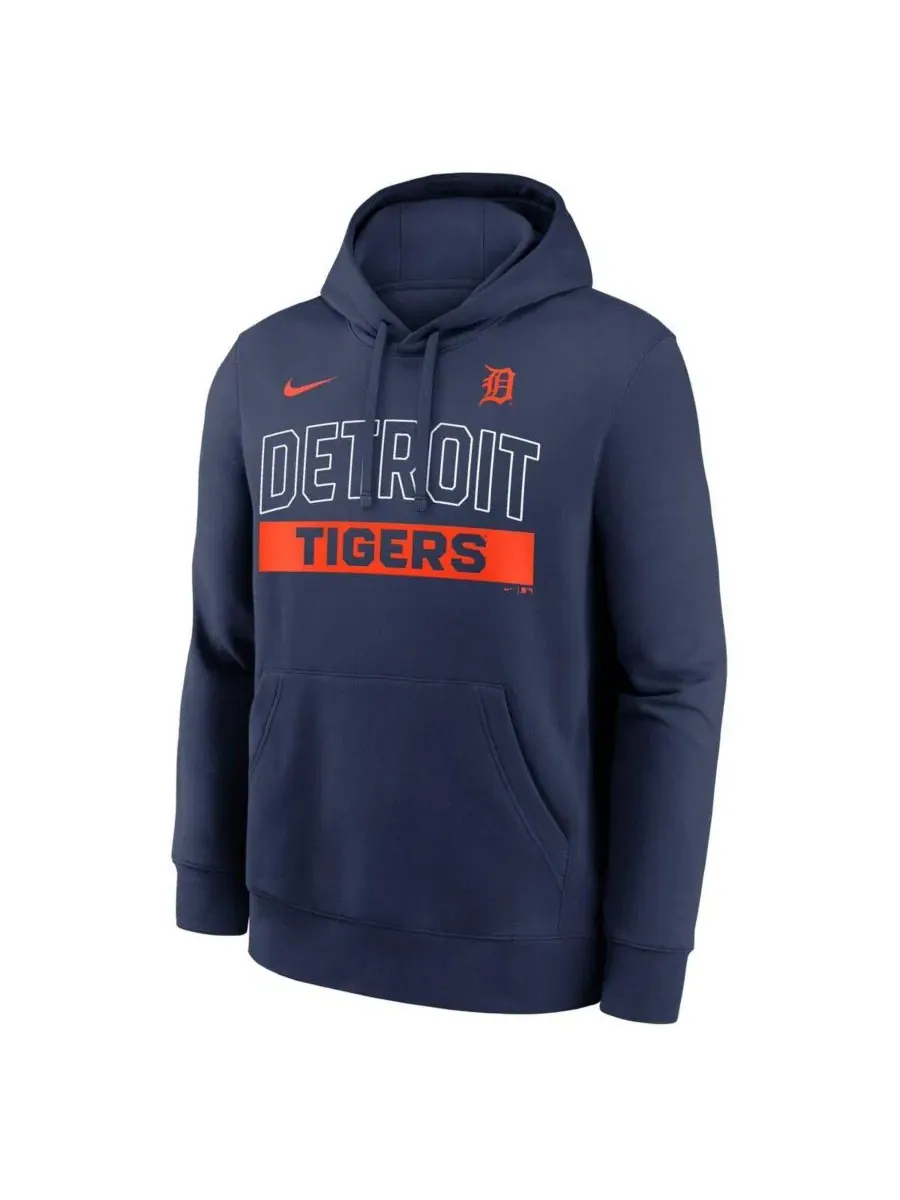 Мужская темно-синяя толстовка Detroit Tigers Primetime Club Nike — изображение 4 из 4, темно-синий
