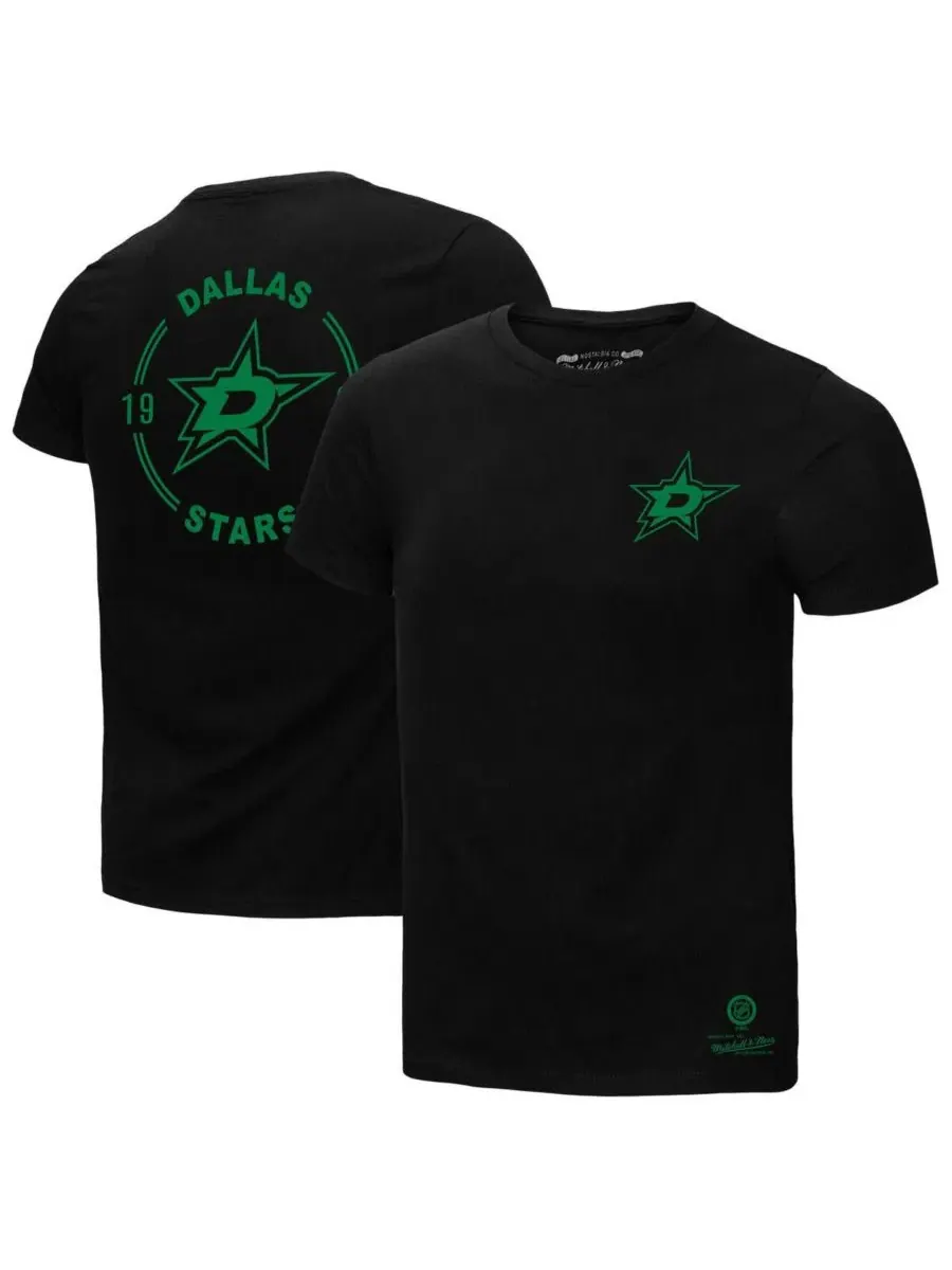 Мужская черная футболка Dallas Stars Penalty Box 2.0 Mitchell & Ness — изображение 1 из 3, черный