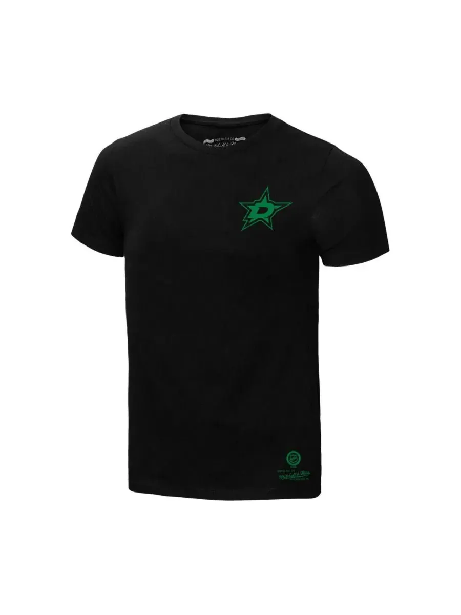 Мужская черная футболка Dallas Stars Penalty Box 2.0 Mitchell & Ness — изображение 2 из 3, черный