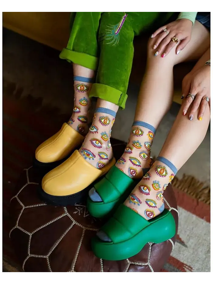 Женские прозрачные носки Evil Eye Sock Candy — изображение 2 из 3