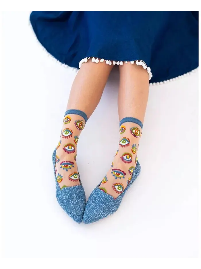 Женские прозрачные носки Evil Eye Sock Candy — изображение 3 из 3