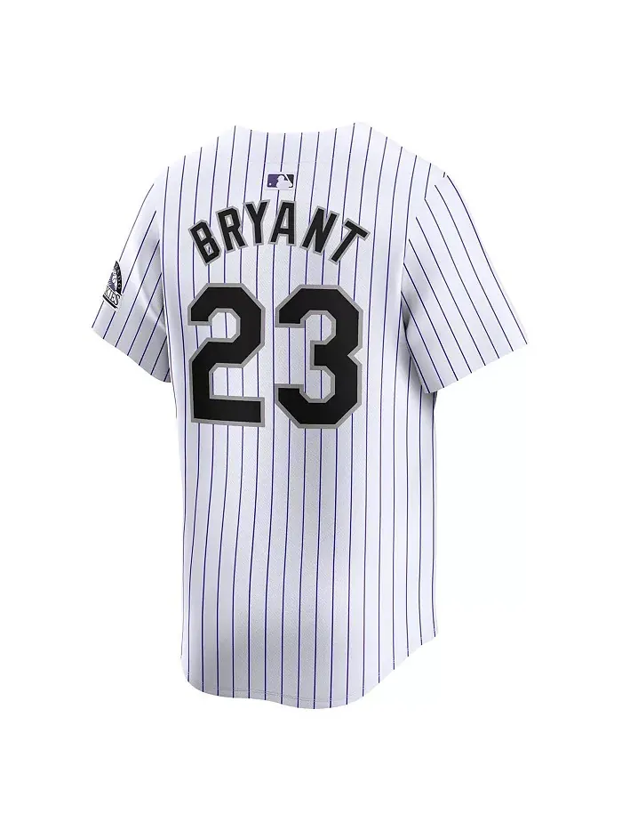 Мужская белая лимитированная игровая футболка Kris Bryant Colorado Rockies Nike — изображение 2 из 3