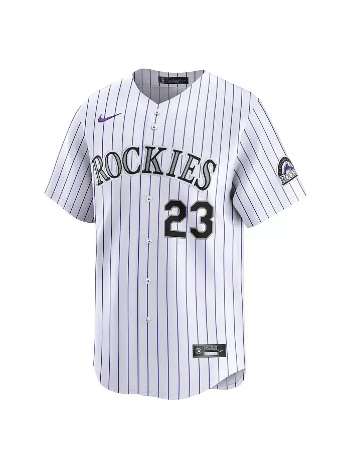 Мужская белая лимитированная игровая футболка Kris Bryant Colorado Rockies Nike — изображение 3 из 3