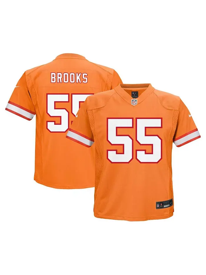 Детская игровая футболка Derrick Brooks в оранжевом цвете Tampa Bay Buccaneers (завершивший карьеру — изображение 1 из 3