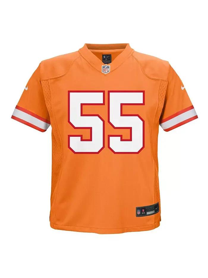 Детская игровая футболка Derrick Brooks в оранжевом цвете Tampa Bay Buccaneers (завершивший карьеру — изображение 2 из 3