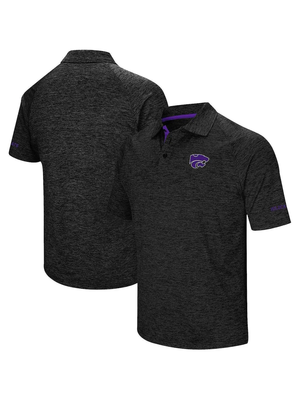 Мужская черная рубашка-поло Kansas State Wildcats Colosseum — изображение 1 из 4, черный