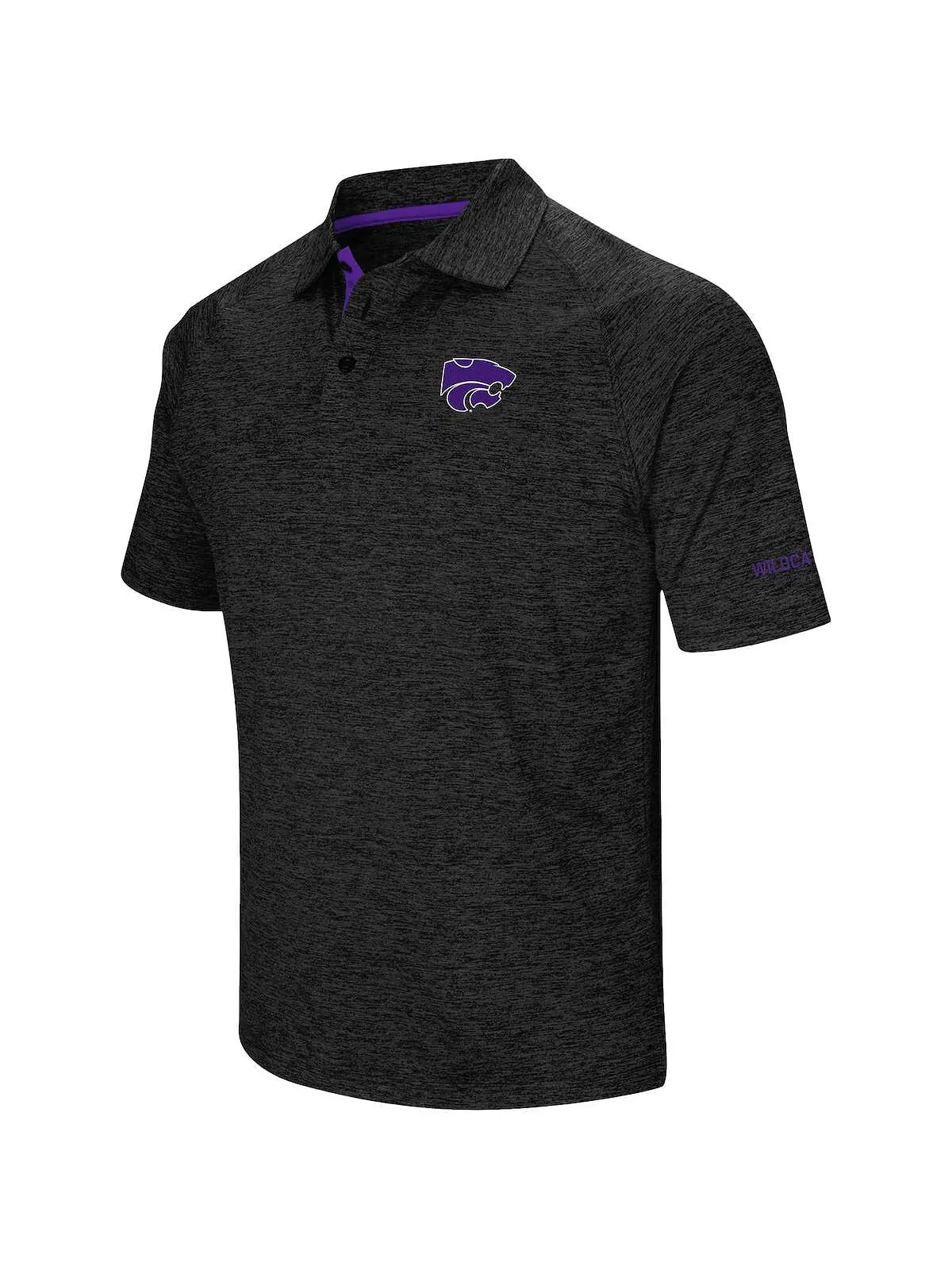 Мужская черная рубашка-поло Kansas State Wildcats Colosseum — изображение 2 из 4, черный