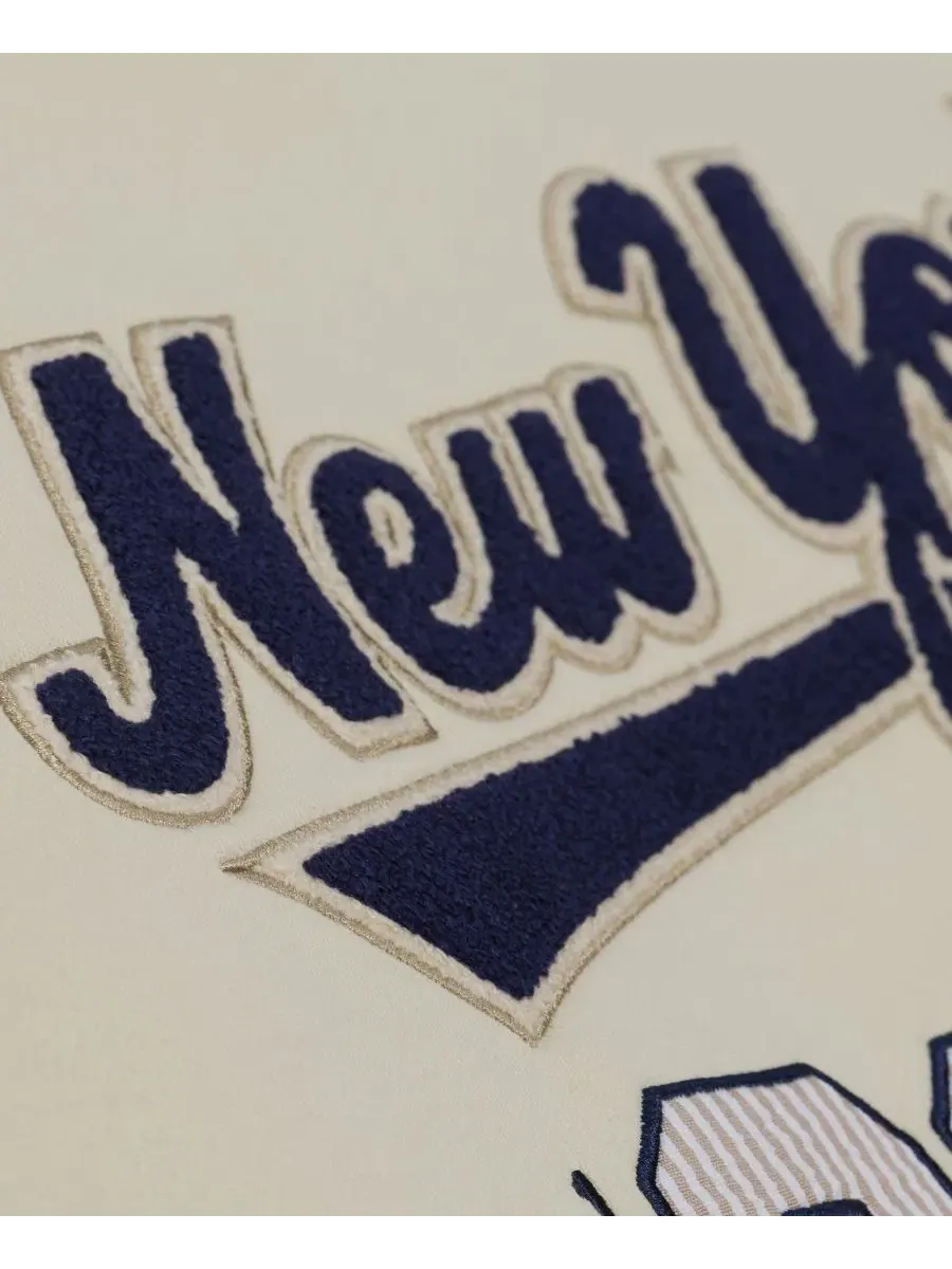 Худи из флиса с вышивкой New York Mets Yacht Rock Mitchell & Ness — изображение 3 из 5, бежевый