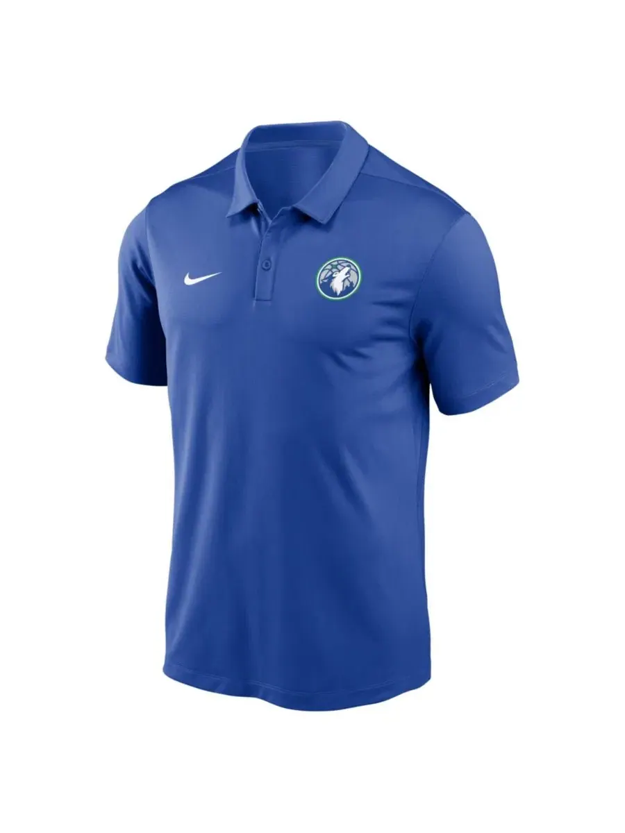Мужское поло Dri-FIT Victory Solid с логотипом Minnesota Timberwolves Nike — изображение 1 из 1, синий