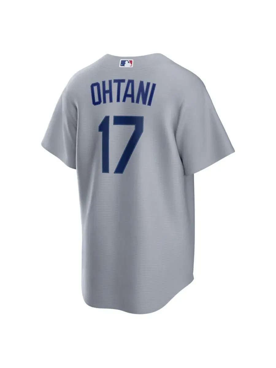 Мужская бейсбольная джерси Shohei Ohtani Los Angeles Dodgers Road Replica Nike — изображение 3 из 3, серый