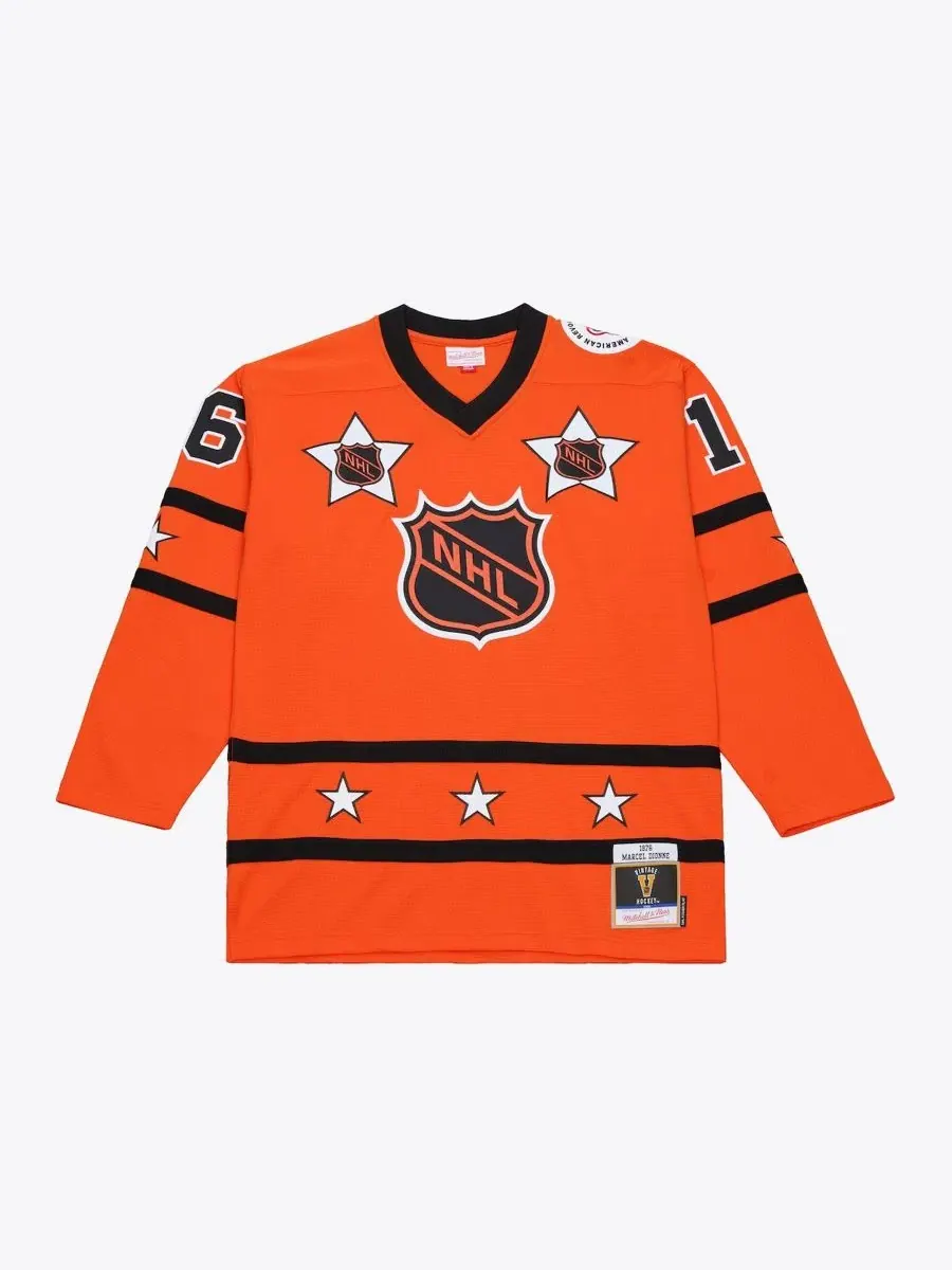Мужская ретро-футболка Marcel Dionne 1976 NHL All-Star Game Power Play Mitchell & Ness — изображение 1 из 4, оранжевый