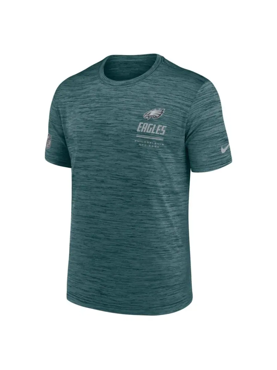 Футболка с длинным рукавом Dri-FIT Philadelphia Eagles Sideline Velocity Nike — изображение 2 из 5, зеленый
