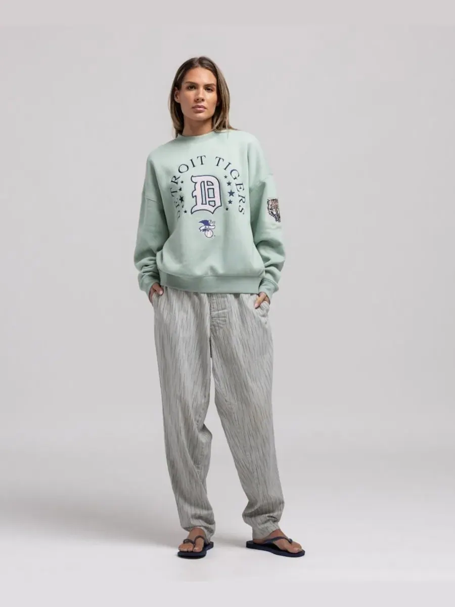 Свитшот женский с принтом Yacht Rock Mitchell & Ness — изображение 1 из 3, зеленый