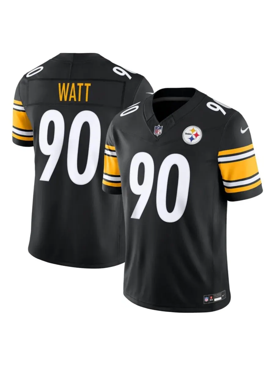 Мужская футболка-джерси T.J. Watt Vapor F.U.S.E. Stitched Limited Nike — изображение 1 из 5, черный