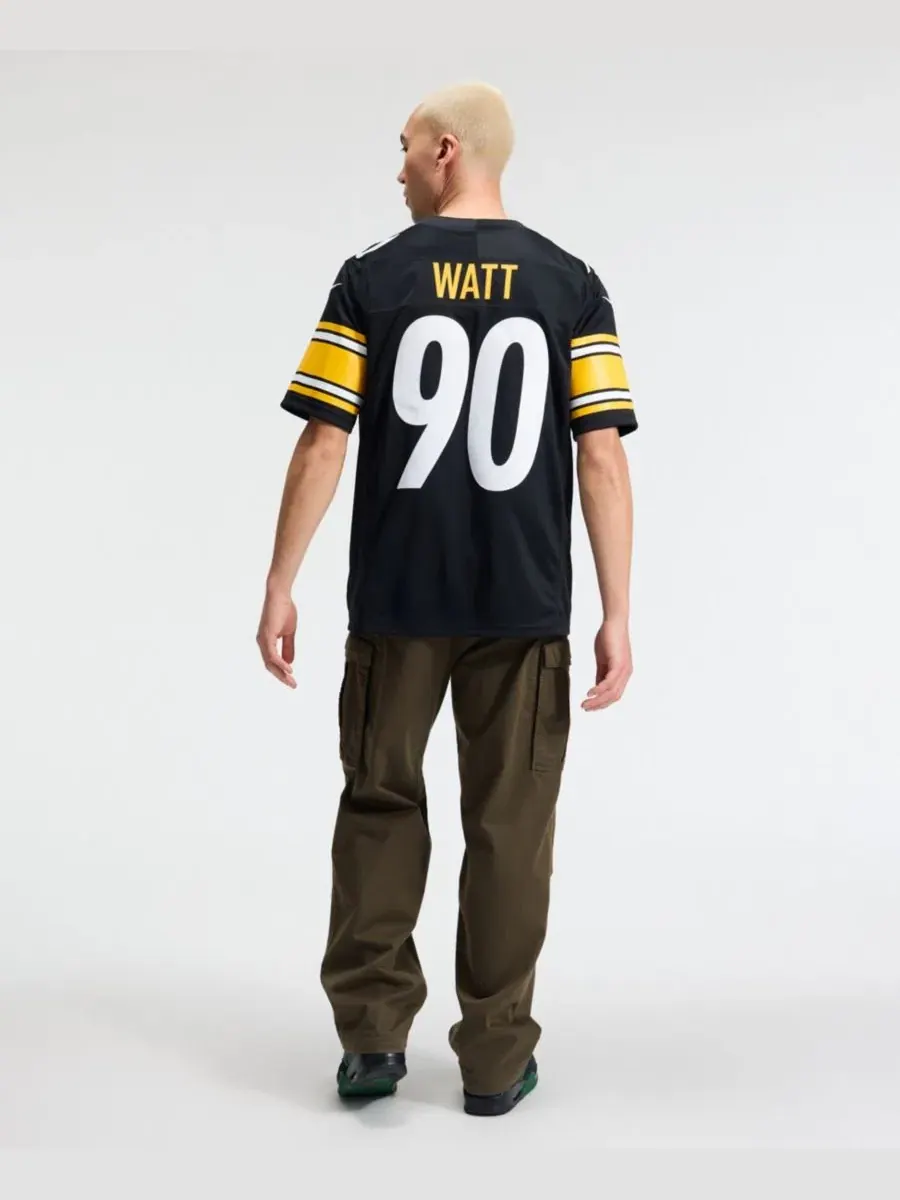 Мужская футболка-джерси T.J. Watt Vapor F.U.S.E. Stitched Limited Nike — изображение 2 из 5, черный