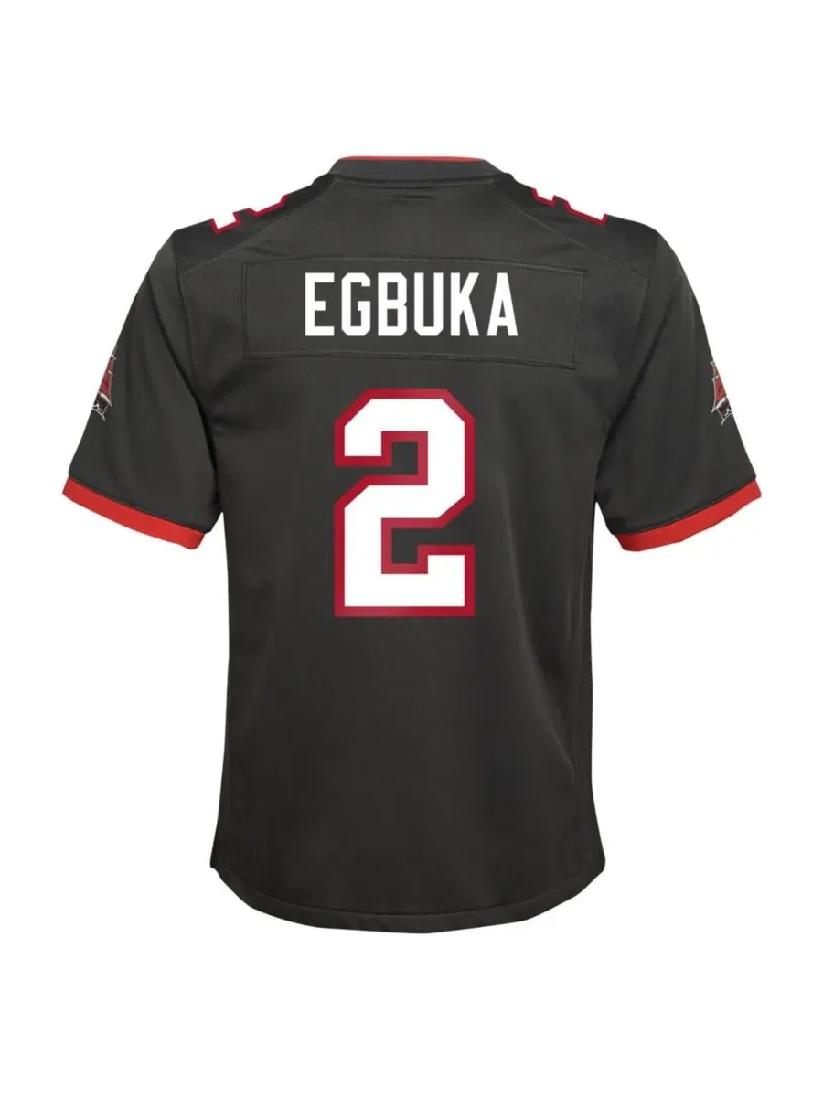 Детская футболка с коротким рукавом Emeka Egbuka Alternate Game Jersey Nike — изображение 3 из 3, серебристый