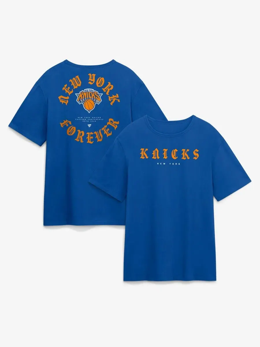 Футболка с принтом New York Knicks Forever Legacy Cotton Fanatics — изображение 1 из 3, синий